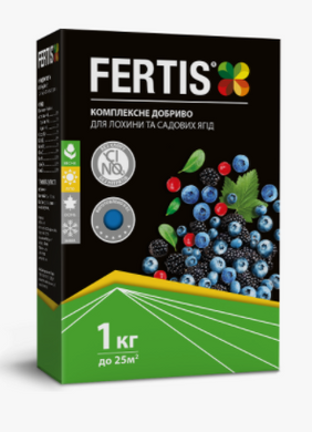 Удобрение Фертис НПК 12-8-16+МЕ для голубики и садовых ягод 1 кг - Агроленд
