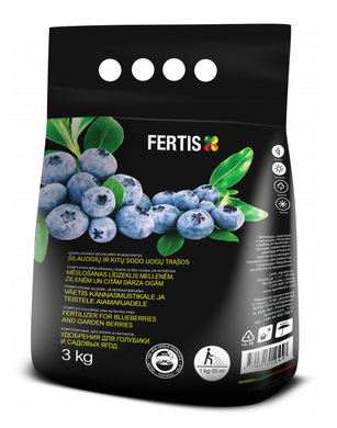 Удобрение Фертис НПК 12-8-16+МЕ для голубики и садовых ягод 3 кг - Агроленд